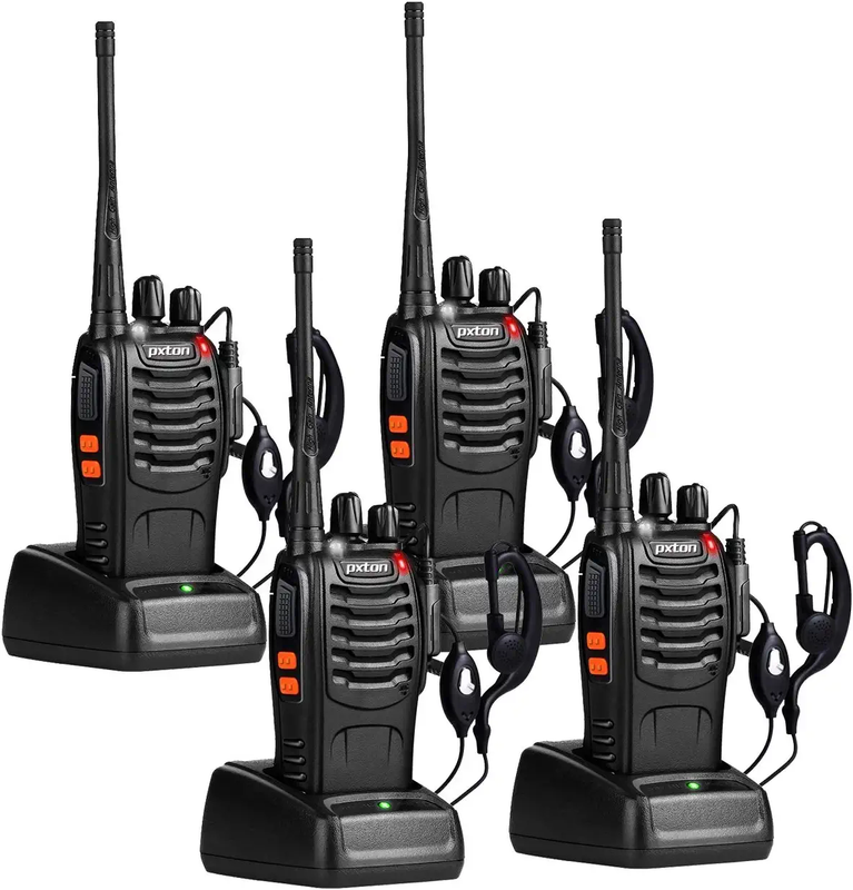 4 Pack Set Long Range Walkie Talkie 50 Mile Two Way Radio Charge Waterproof