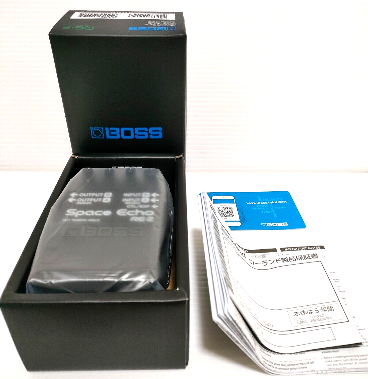 Boss RE-2 Space Echo Compact Guitar Effects Pedal W 73 x D