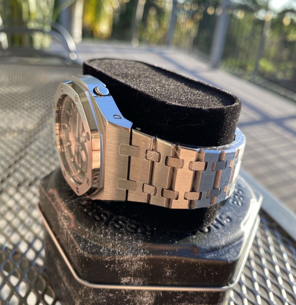 Pre-owned Casio G-shock Ga2100 Custom Mod All Silver Color
