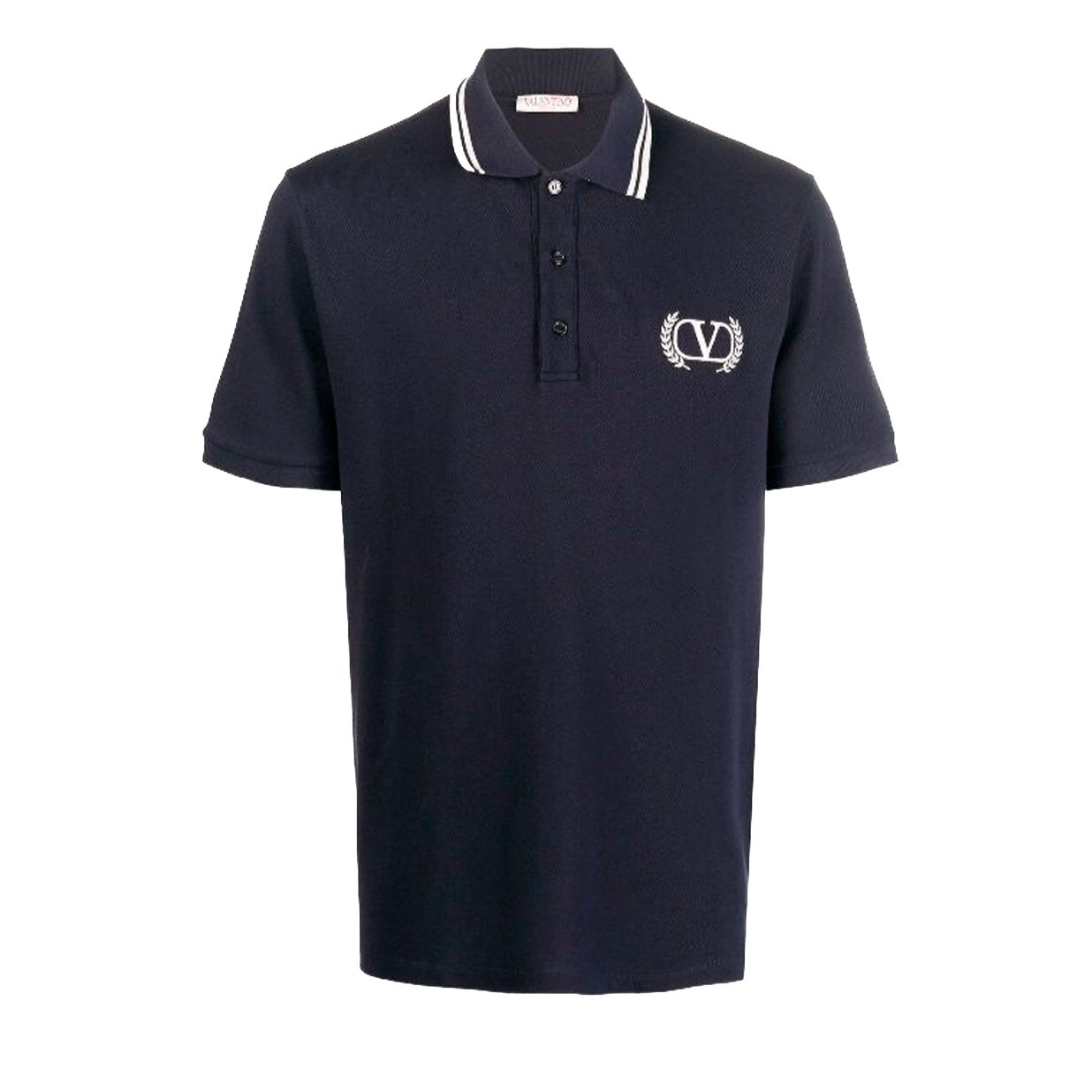 Tシャツ・カットソー VALENTINO GARAVANI Navy Blue Cotton Polo Shirt Valentino Garavani Midnight Blue Cotton Polo Shirt | italist