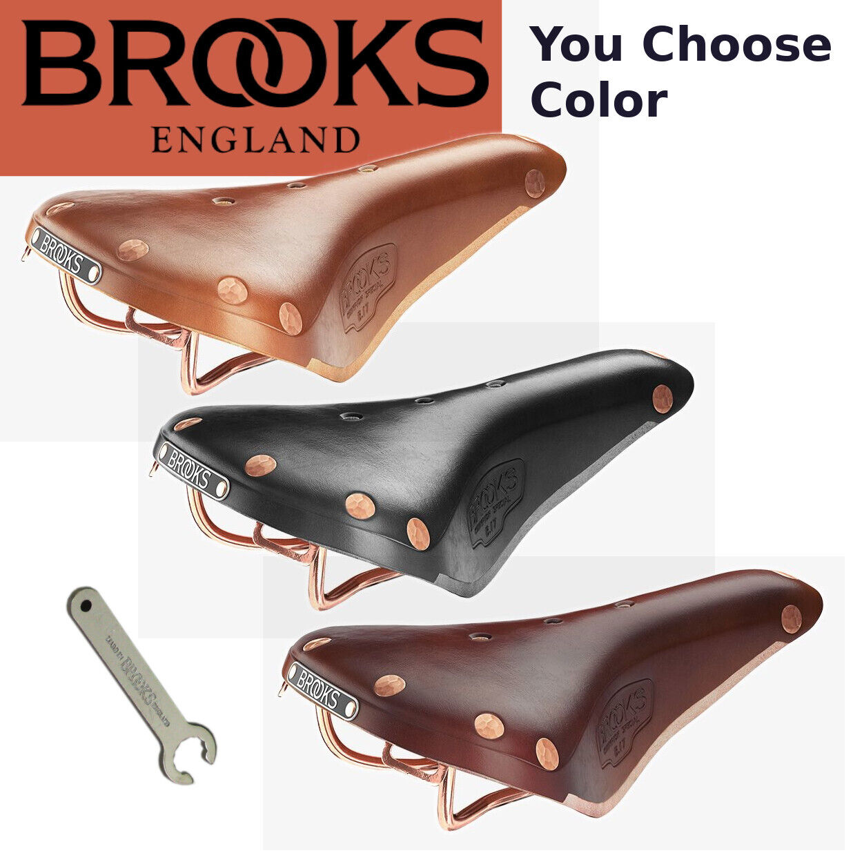 Brooks B17 SPECIAL Leather/ Copper Saddle BLACK, ANTIQUE Brooks B17 SPECIAL Leather/ Copper Saddle BLACK, ANTIQUE