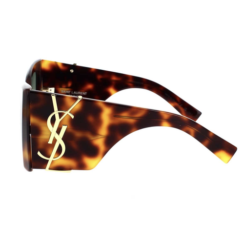 Pre-owned Saint Laurent Yves  Sl-m119f-blaze-002-53 Havana Sunglasses