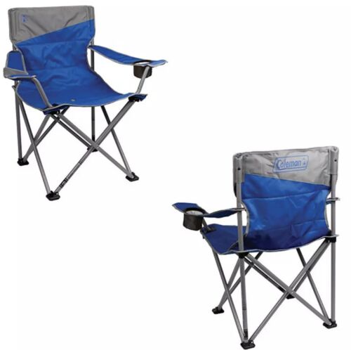 Set Of 2 Coleman Big and Tall Camping Chair Folding Beach Chai...