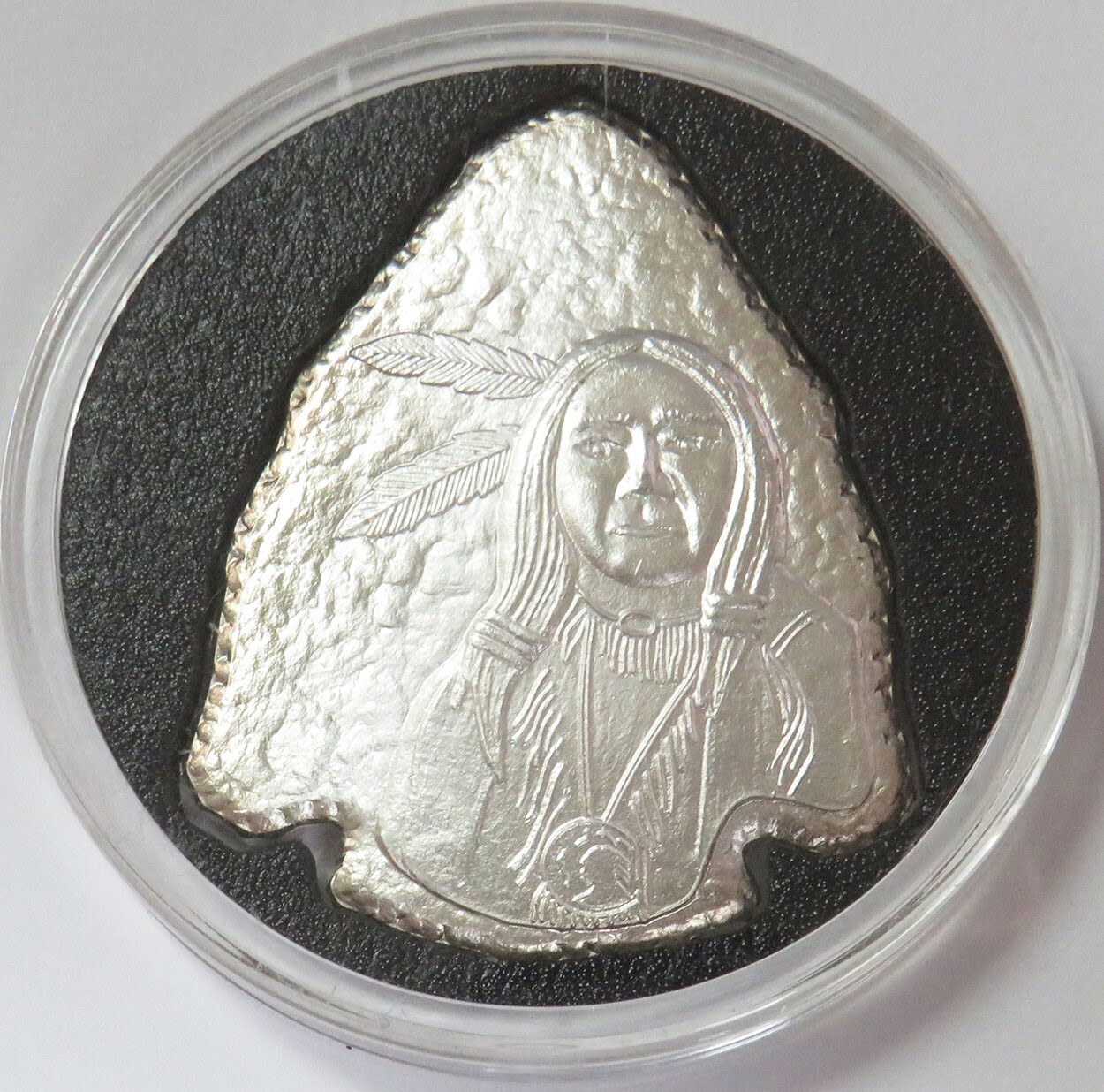 ARROWHEAD NATIVE AMERICAN 1 OZ 999 FINE SILVER ART BAR | eBay