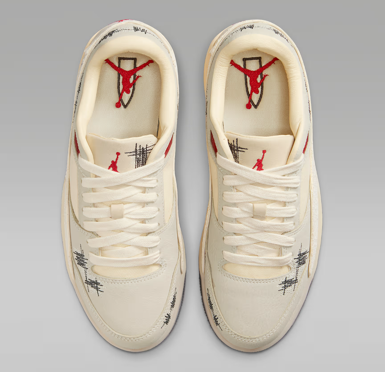 未使用 Nike Women's Jordan Flight Court SP Jordan Flight Court SP Shoes Coconut Milk Muslin Women's