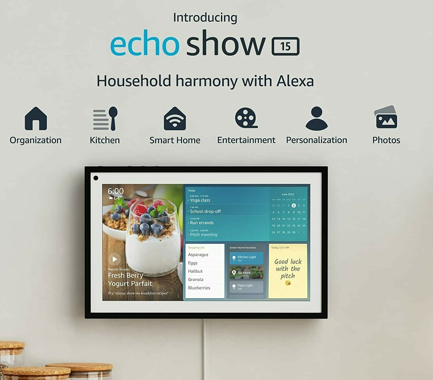 Amazon Echo Show 15 Full HD 15.6