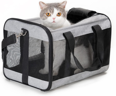 Airline Approved, Soft-sided Dog Carrier With Inner Safety Le