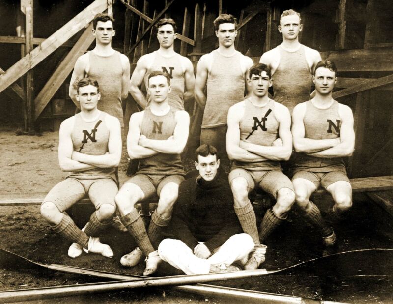 1908 Naval Academy Crew Team, Annapolis, Maryland Old Photo 8.5" X 11" Reprint