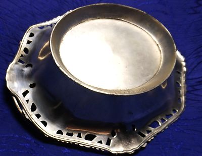 Silver Plated Basket Occupied In Japan 7.5