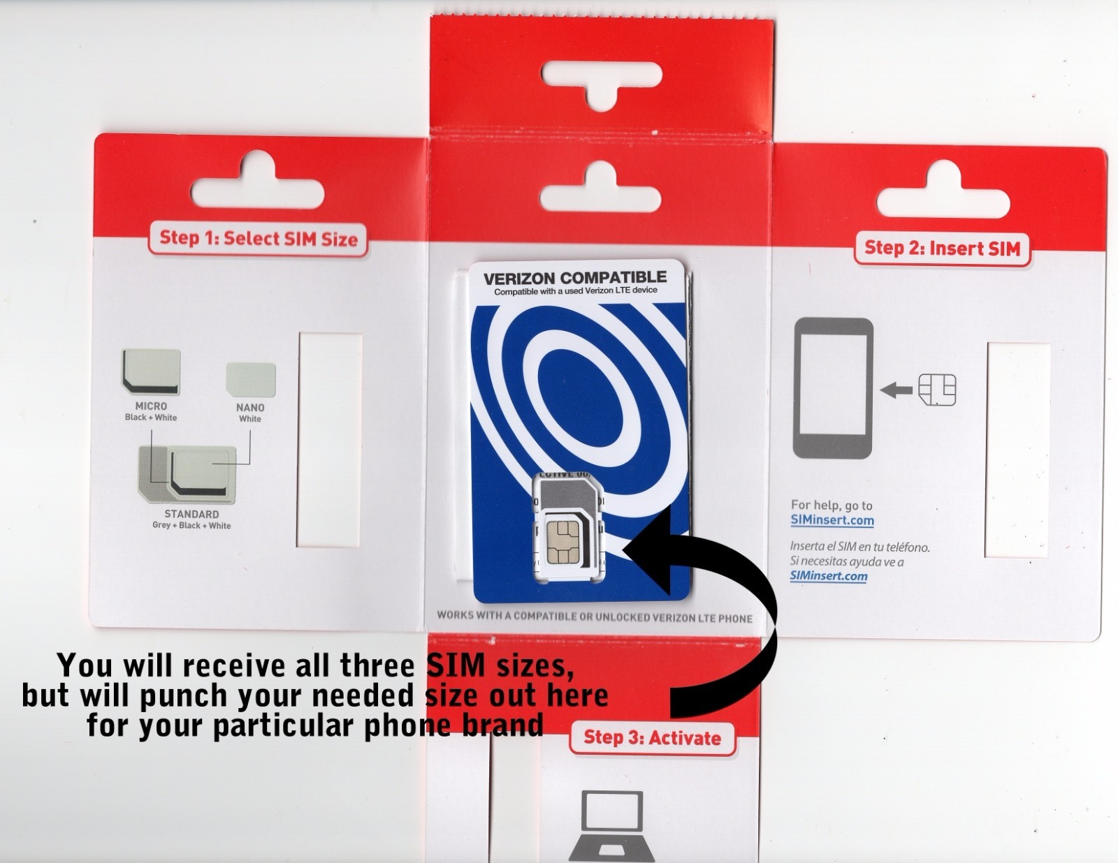 Page Plus 4G LTE Nano Sim Card iPhone 5, 5c, 5s, SE, 6, 6+, 6s, 6s+ 7, & 7+ NEW
