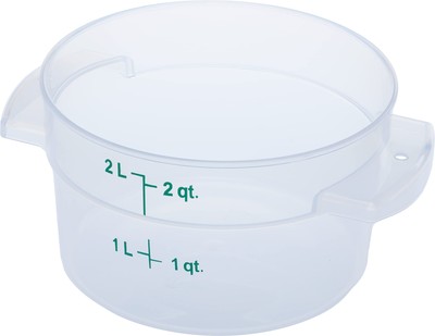 Storplus Round Food Storage Container with Stackable Design for Catering, Buf...