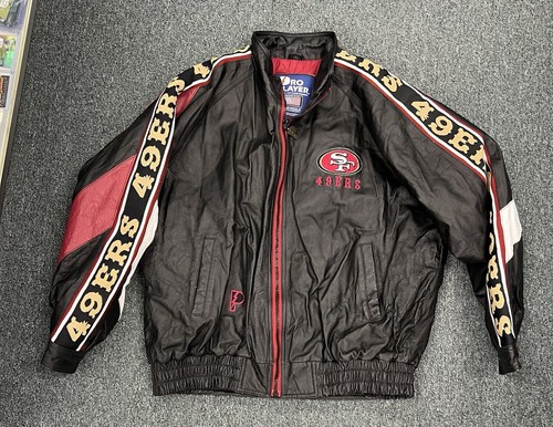 Vintage 90s Pro Player San Francisco 49ers Puffer Jacket