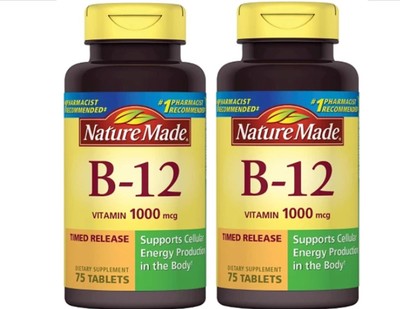 Nature Made Vitamin B12 1000mcg Tablets Timed Release ~150 Count...