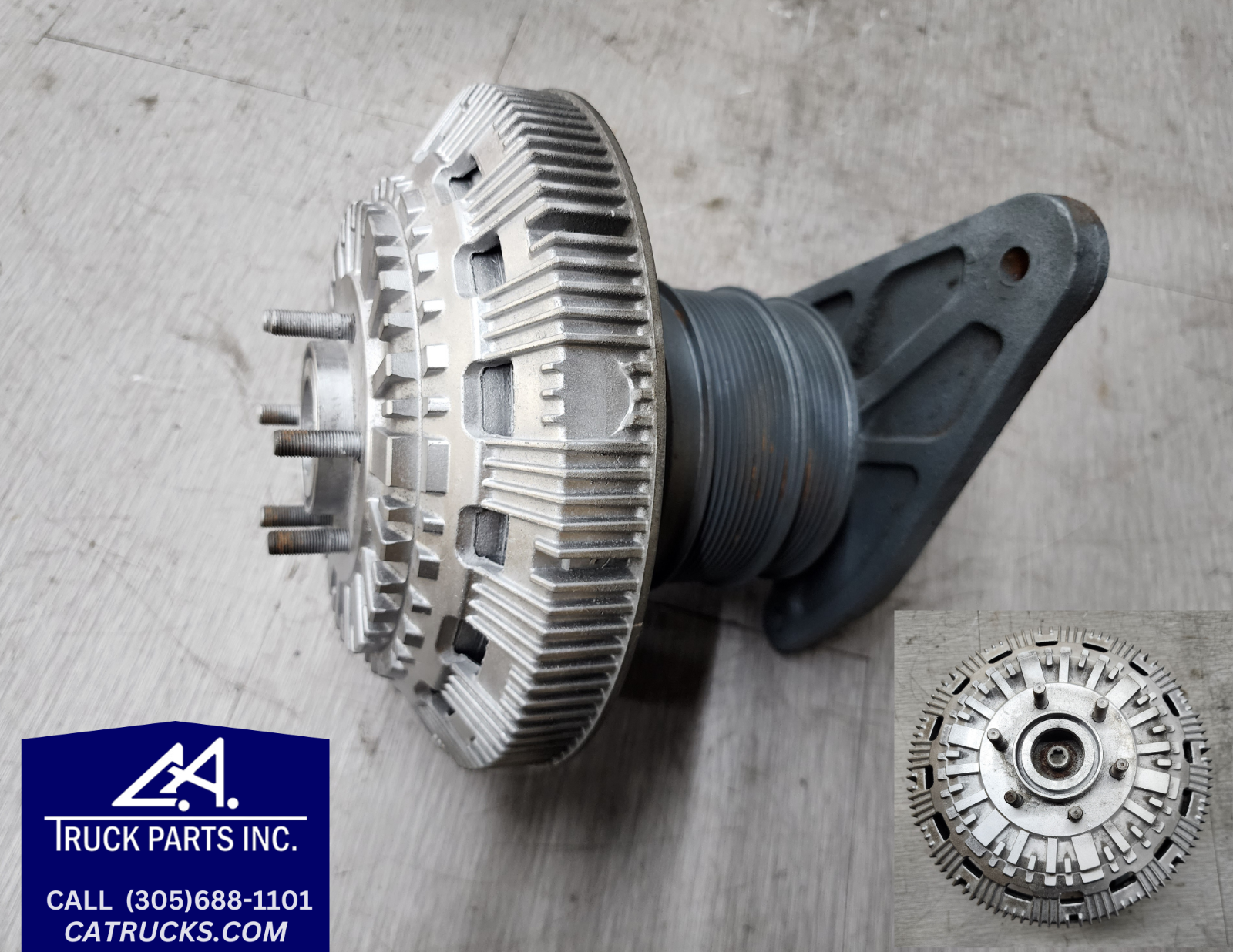 Mack AMI Fan Clutch Part # 79A9498-2, Bracket P/N 601741 | eBay