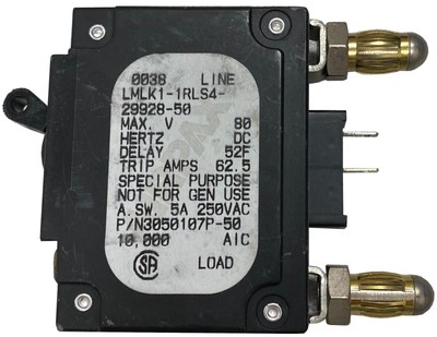 Airpax LMLK1-1RLS4-29928-50 Circuit Breaker 50A 