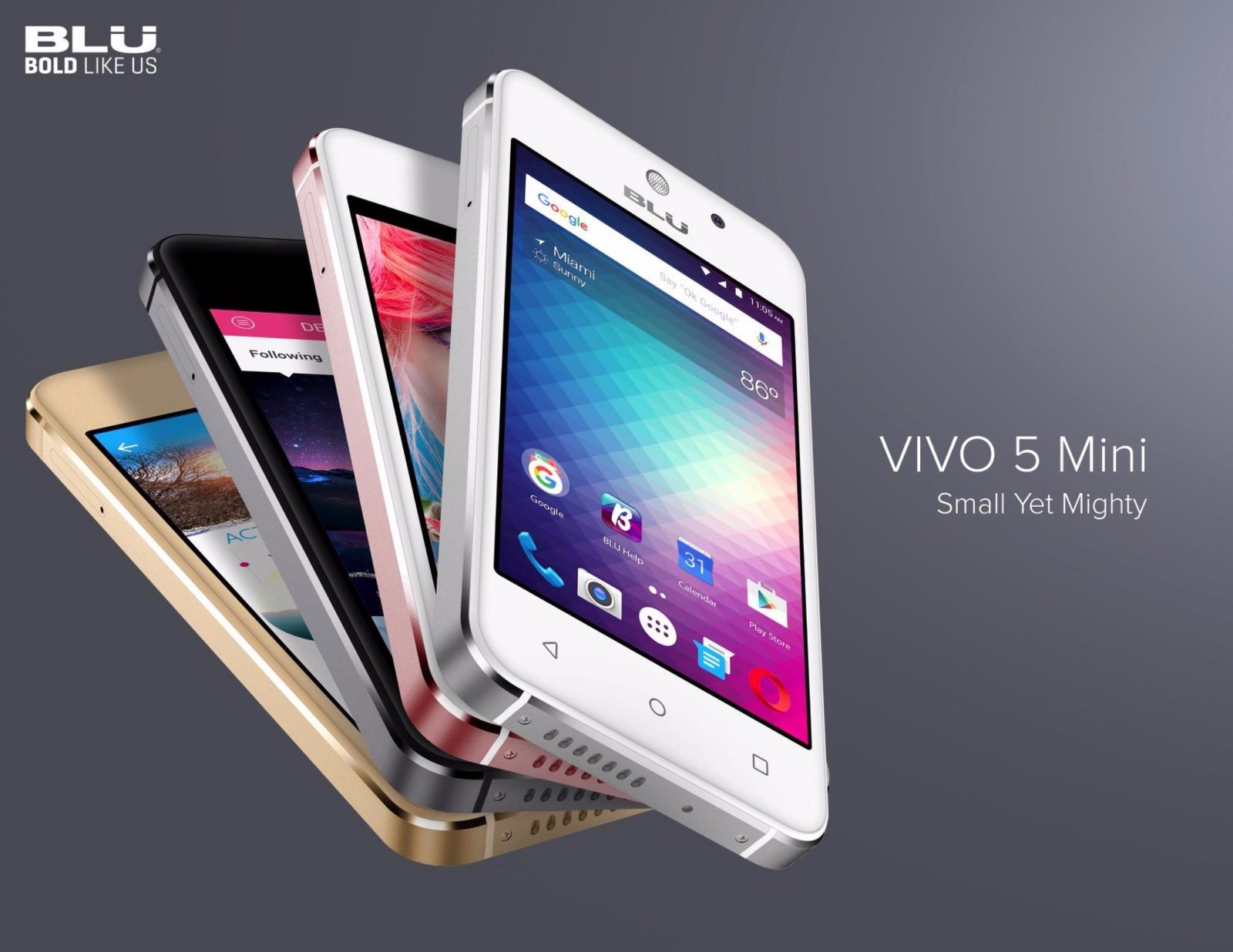 Blu Vivo 5 Mini Android Cell Phone Unlocked Gsm Dual Sim Quad Core Smartphone