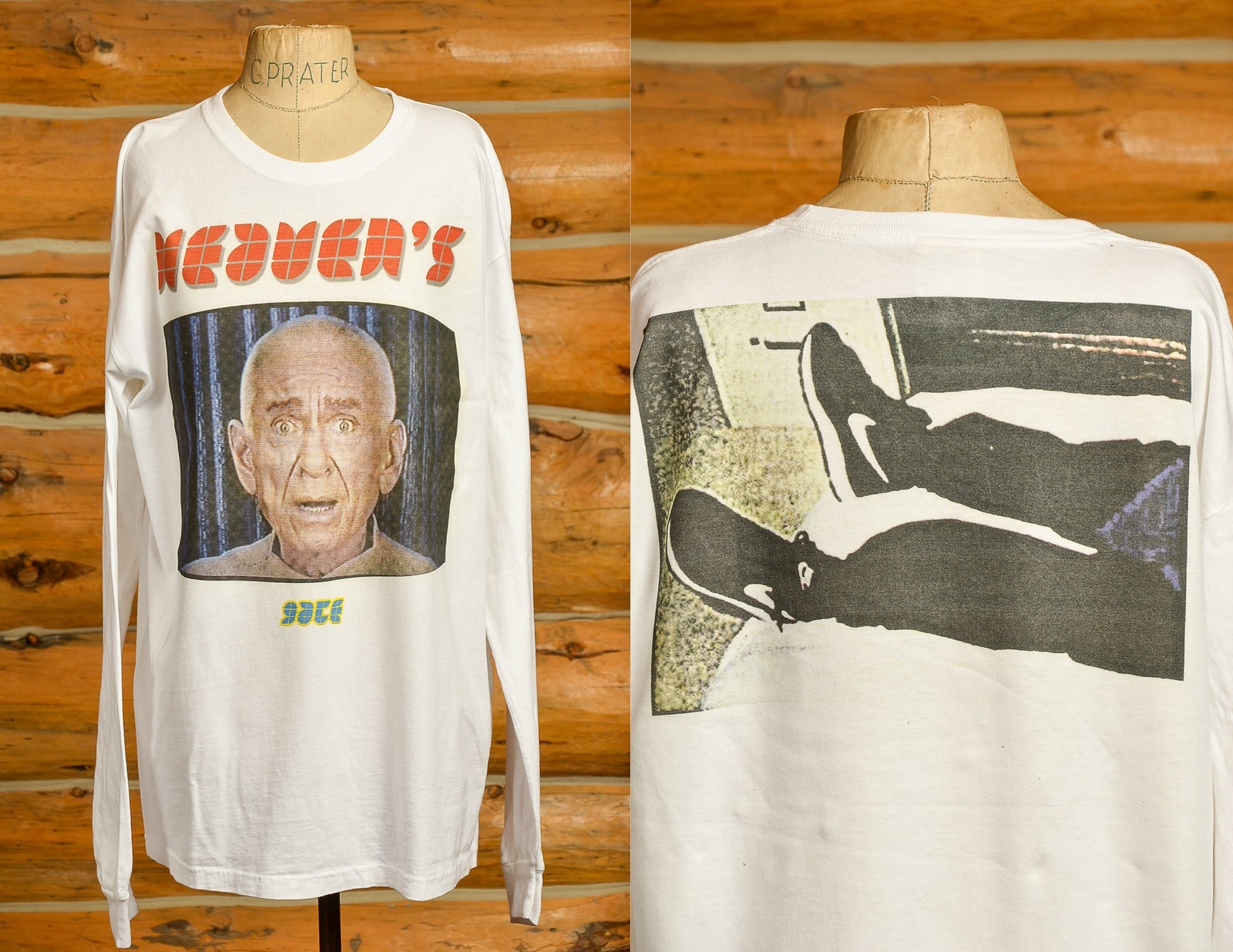 Tシャツ・カットソー [NICEGHOSTCLUB]HEAVEN GATEKEEPER LINE TEE_BROWN(NG2FMUT524 heaven gatekeeper line tee[brown] - niceghostclub