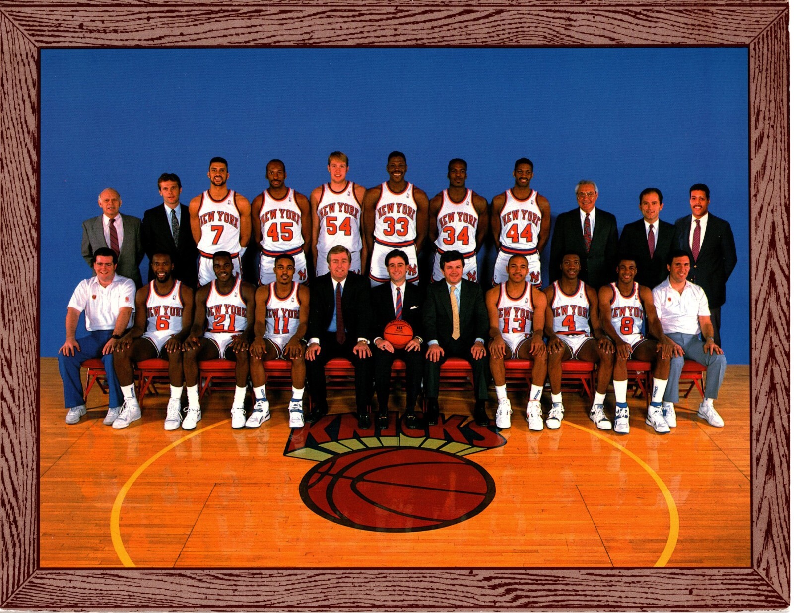 KNICKS　BA-80SS 1988 1989 NEW YORK KNICKS TEAM PHOTO BASKETBALL NBA USA HOF