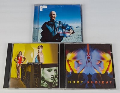 3x Moby CDs Bundle Lot - Ambient / 18 / Last Night