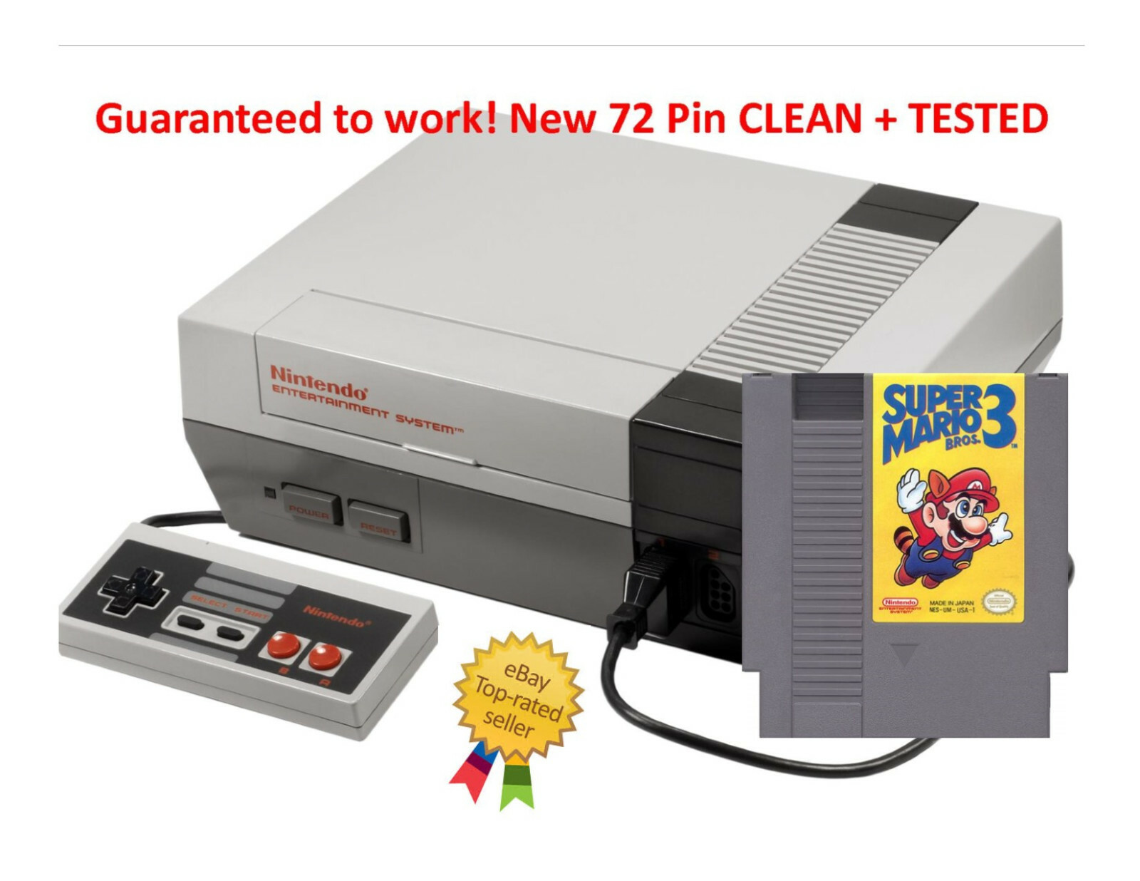 Nintendo Original NES-001 Console System All Hookups & Super Nintendo Original NES-001 Console System All Hookups & Super