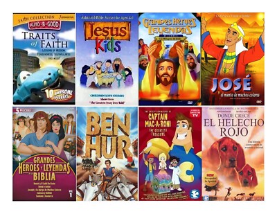 Peliculas Cristianas Infantiles Clasicas De Collection Para Ninos Espanol 8DVD