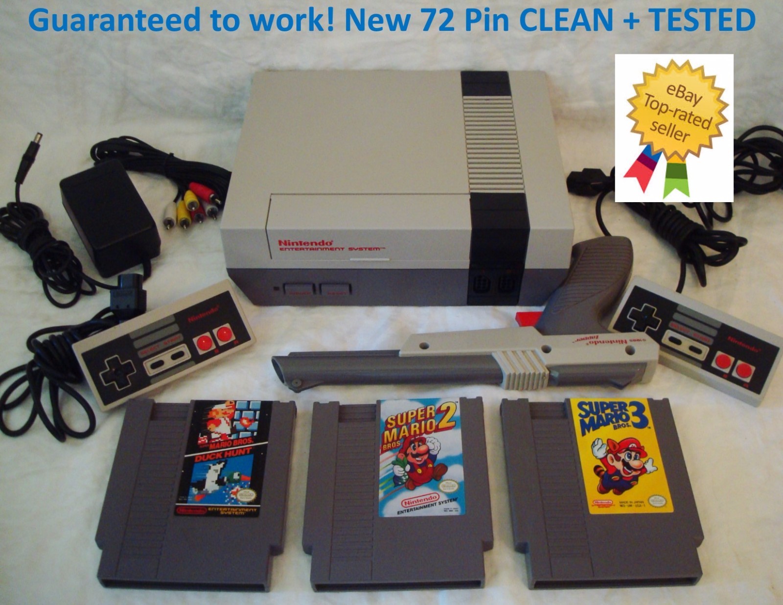 任天堂 ENTERTAINMENT System USA仕様 NINTENDO NES Console System Bundle NEW 72 PIN Games Super