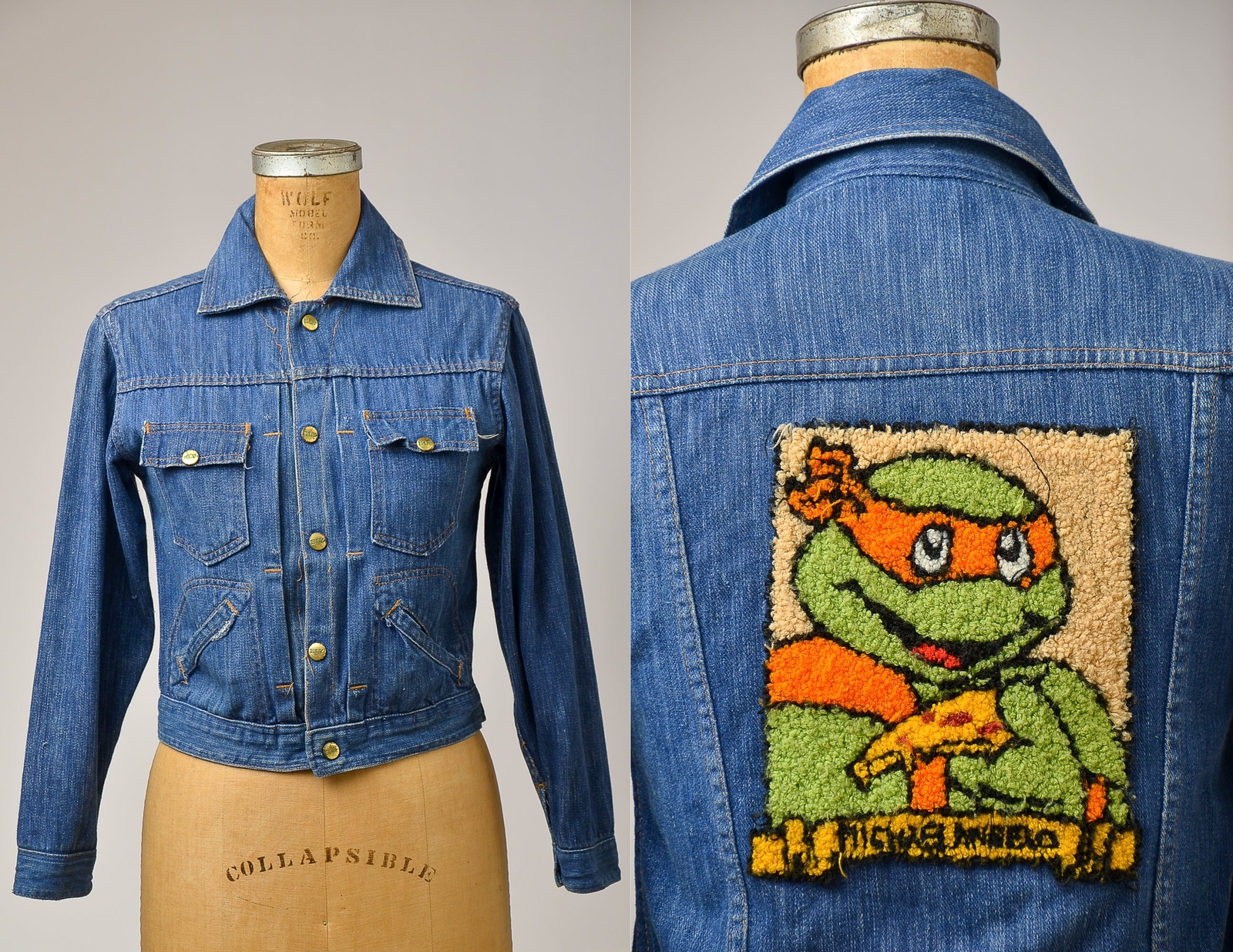 安00s julius ninja cowl neck denim jacket JULIUS 12oz DENIM JACKET （DARK BROWN） - Osaka / Kyoto