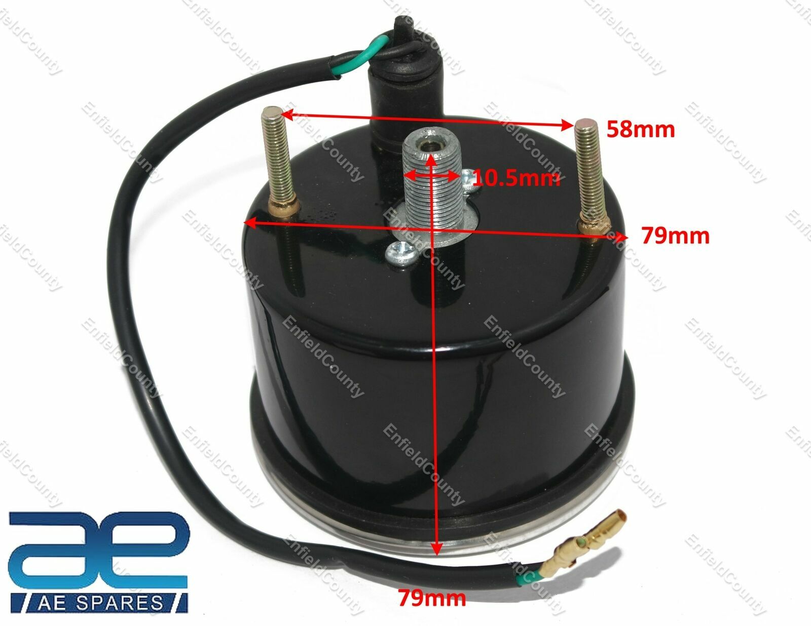 For Norton BSA Triumph Replica Smiths Tachometer 100 RPM 4:1
