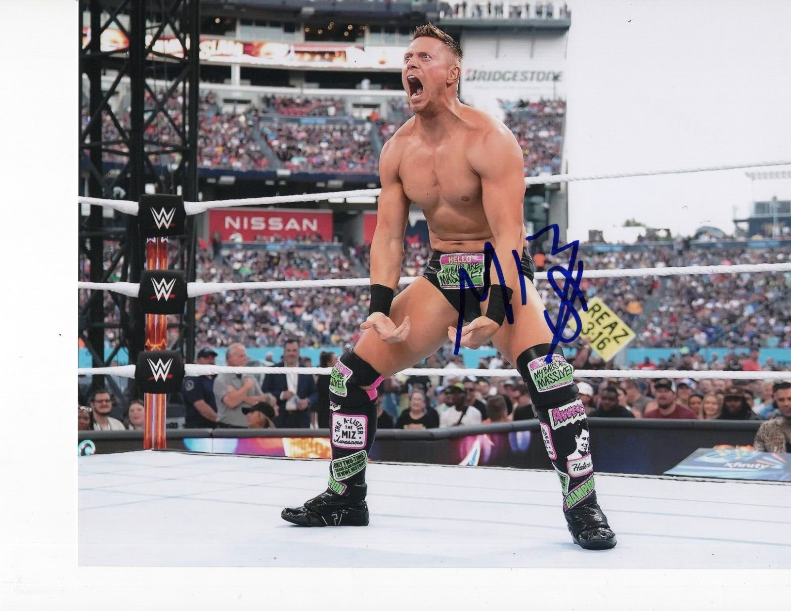 WWE THE MIZ SIGNED WRESTLEMANIA 8X10 | eBay