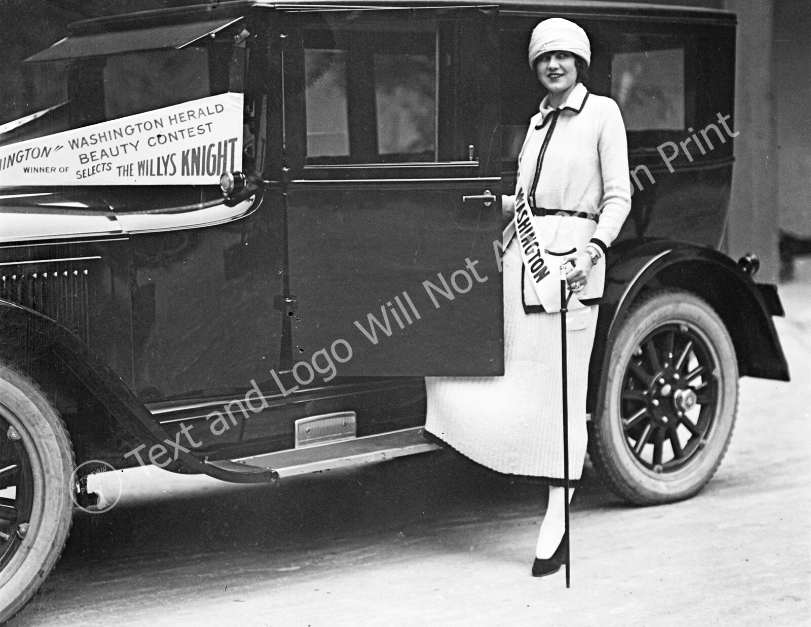 1924 Washington Herald Beauty Contestant, DC Old Photo 8.5
