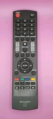 Genuine Sharp LCDTV Remote Control GJ221 Used, Tested, Works