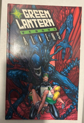 GREEN LANTERN VERSUS ALIENS GRAPHIC NOVEL TPB- RARE HTF BEAUTIFUL COPY