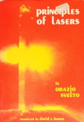 Principles of Lasers by Orazio Svelto (Hardcover) 1977    9/24/21