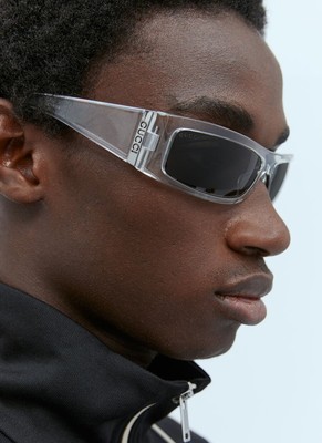 Pre-owned Gucci Gg1492sa-002 Crystal Sunglasses In Gray