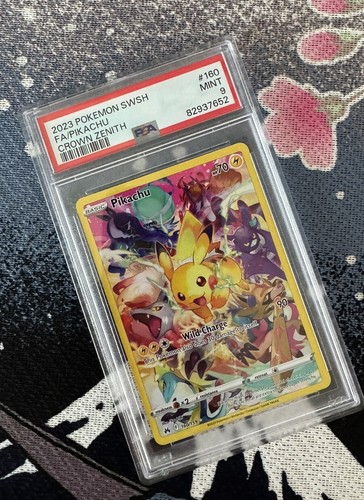 PSA 9 Crown Zenith Pikachu Full Art #160/159 Mint 2023