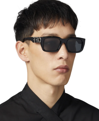Pre-owned Off-white Oeri125s24pla0011007 Hays Black Sunglasses