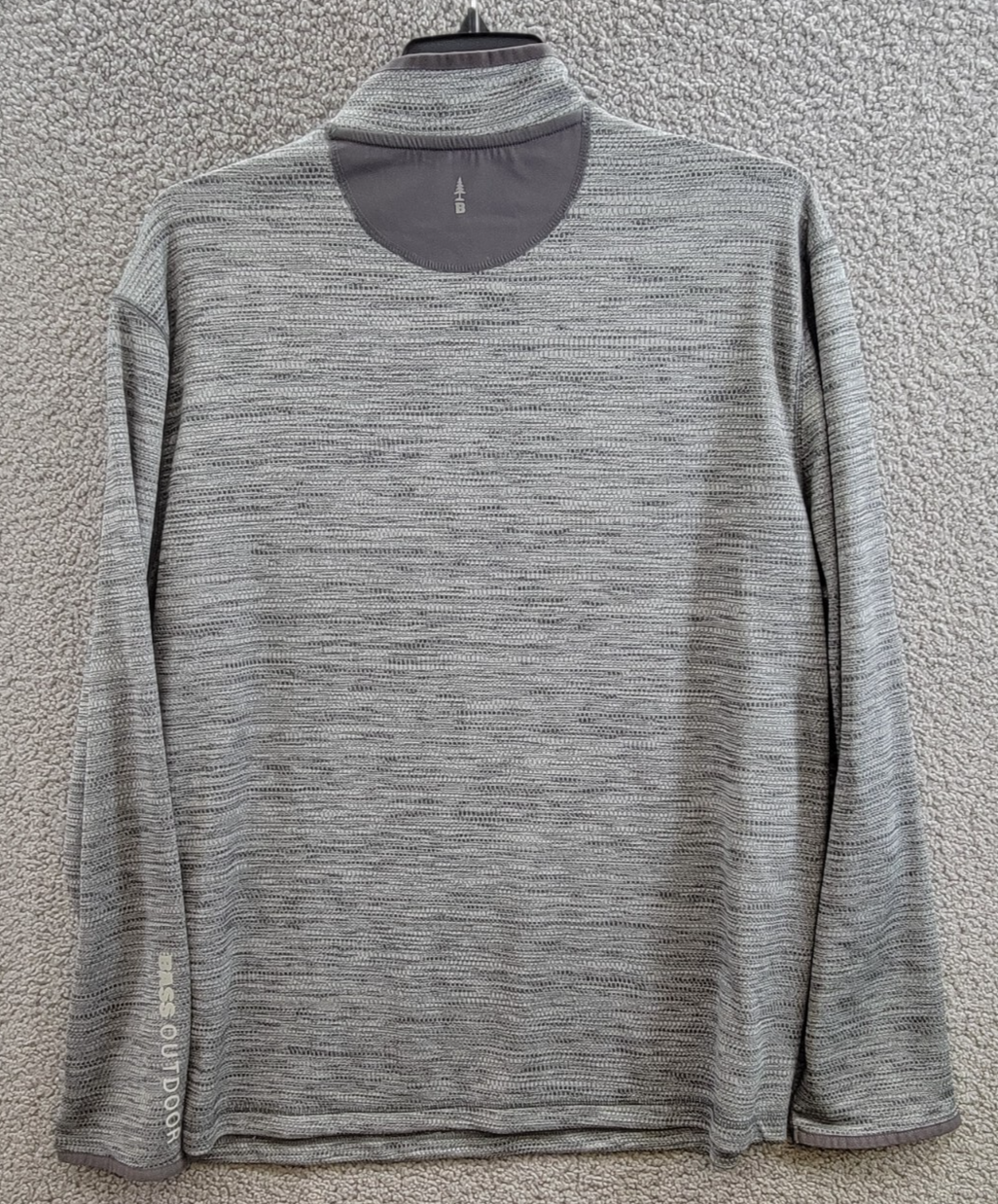 BASS OUTDOOR Climber Quarter-Zip Pullover Men's XL Forged Iron Mock Neck L/S~ - Picture 11 of 17