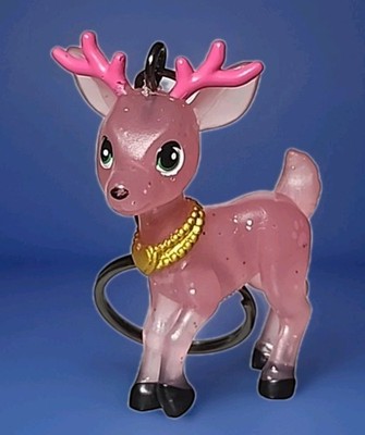 Custom Keychain- Barbie Pets Blind Bag Series 10 Pink Deer Mini Figure