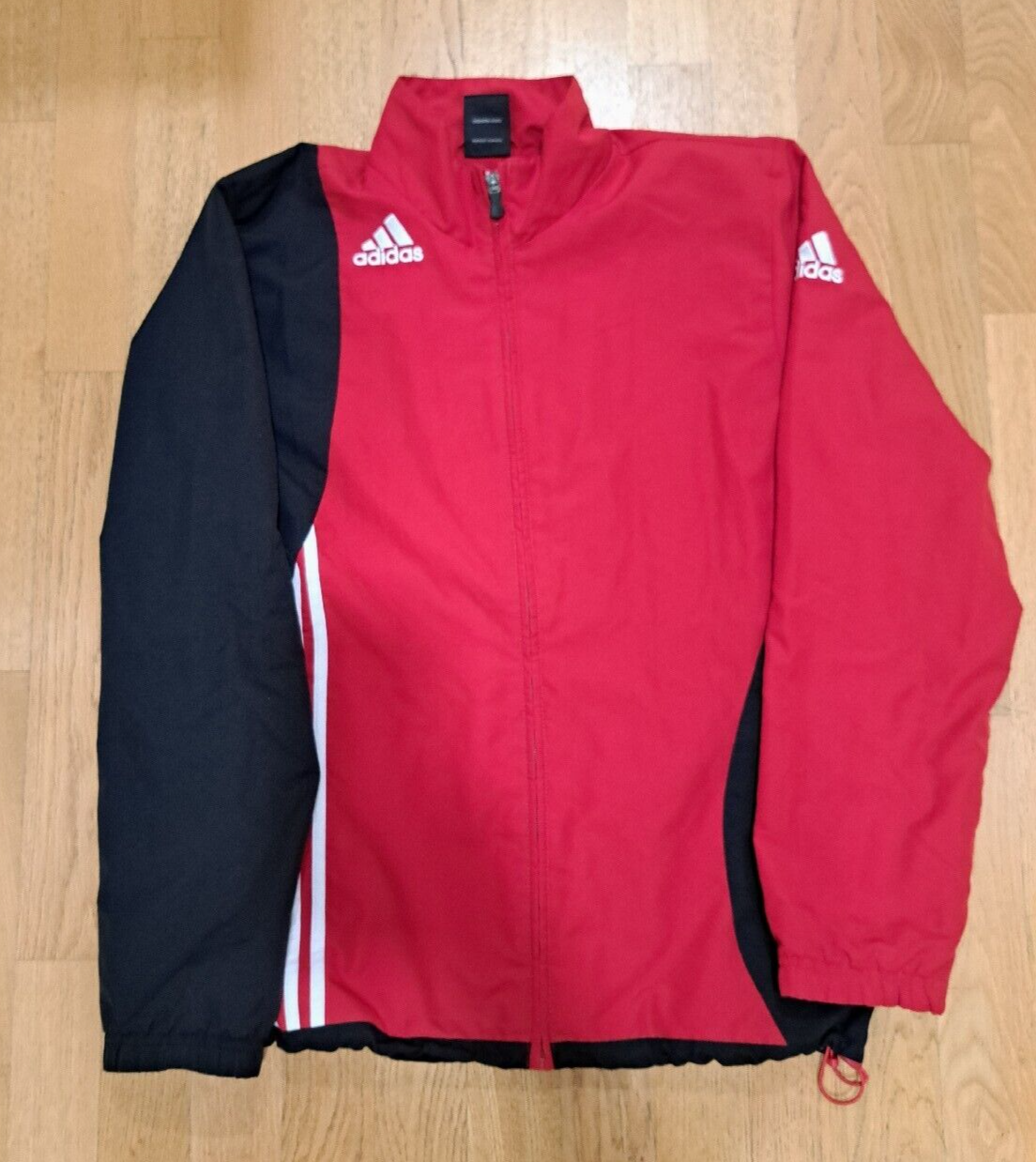 Red and black adidas jacket deals