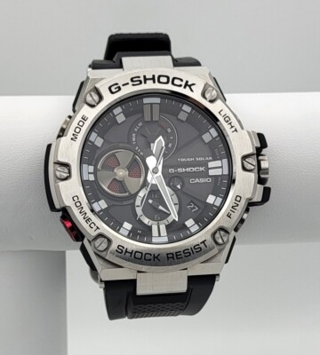 CASIO G-SHOCK GST-B100-1ACR G-STEEL Tough Solar Bluetooth Smartphone Link Watch
