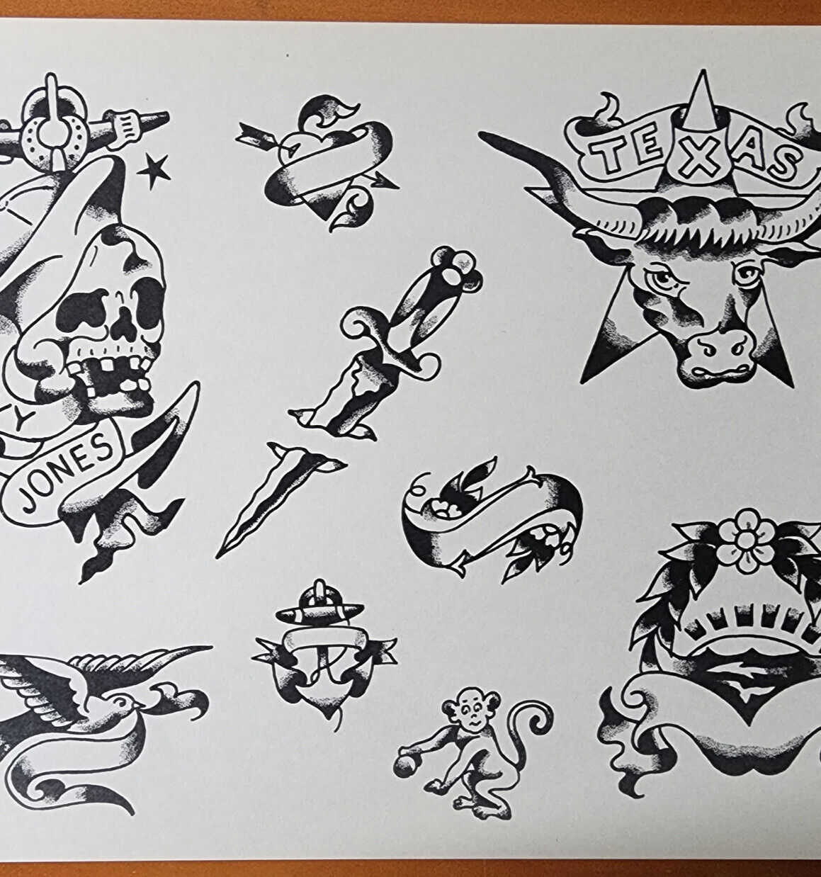 100％安い RARE Milton Davy Sheet Flash Tattoo Vintage Traditional Zeis 洋書