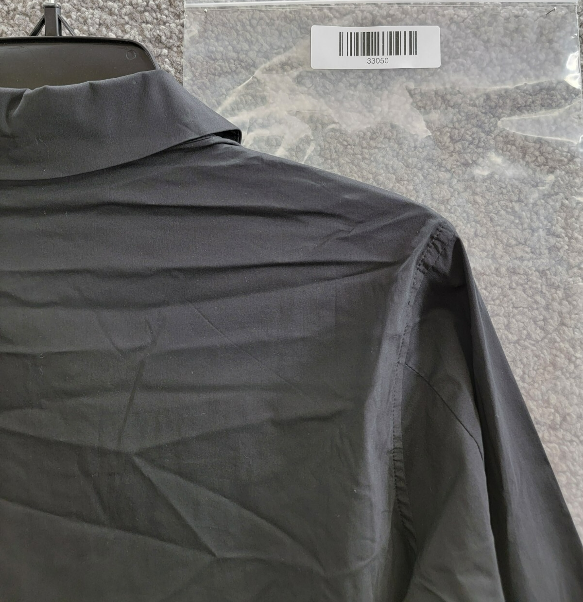 English Factory Feather Pointed Shirt Women's XS Black Button Front Closure L/S - Picture 14 of 15