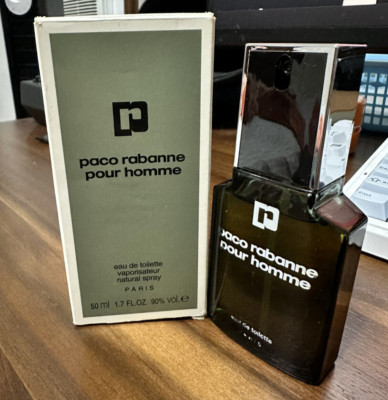 Paco Rabanne Pour Homme Vintage Rare EDT Spray 1.7 oz / 50 ml Original