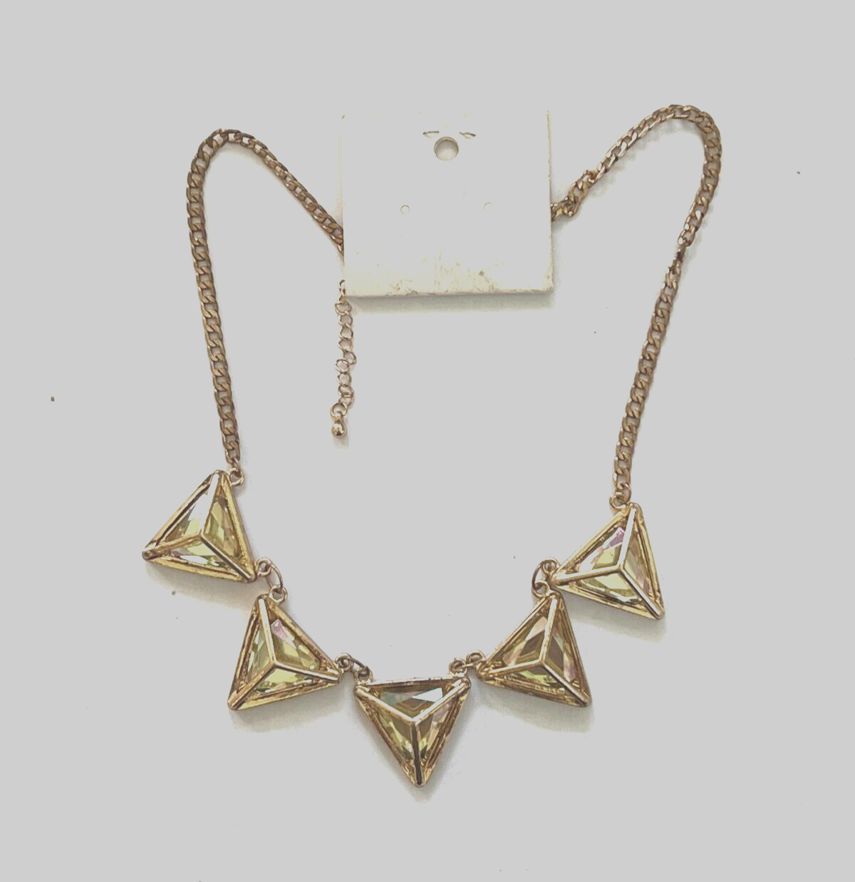 PF5822 DESGNER INSPIRED UNIQUE GOLD TONE METAL GEMSTONE
