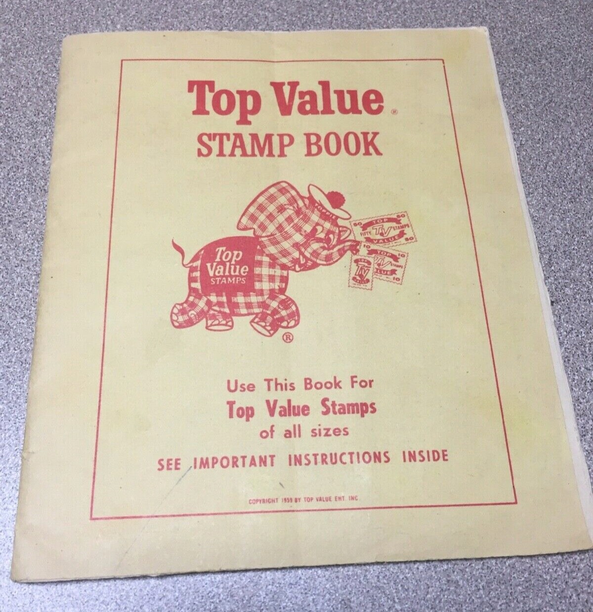 Original Top Value Stamp Book Top Value Saver Book Collectable Stamps