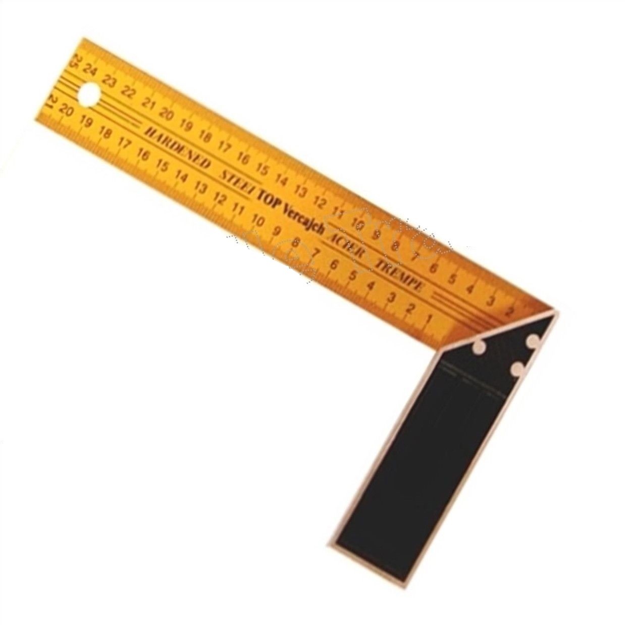 Righello 25cm Metro Angolare A L Angolo Retto 90° Acciaio Doppia Misura dfh