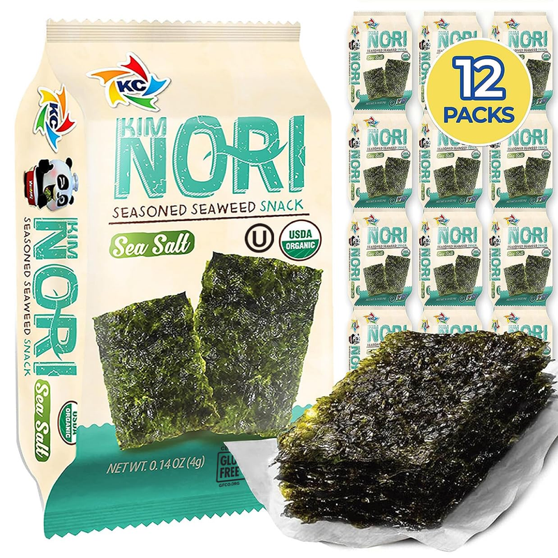 Seasoned Seaweed Snacks Sheets &ndash; Organic Sea Salt Flavor 1