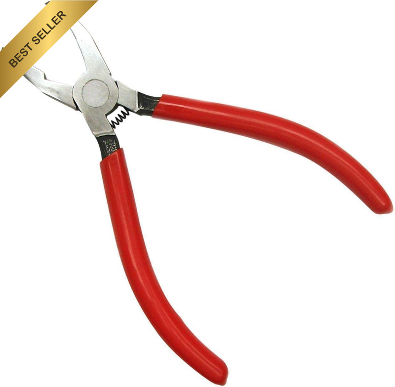 6-Inch Professional Glass Grozing Pliers - Precision Mosaic Breaking Tool for St