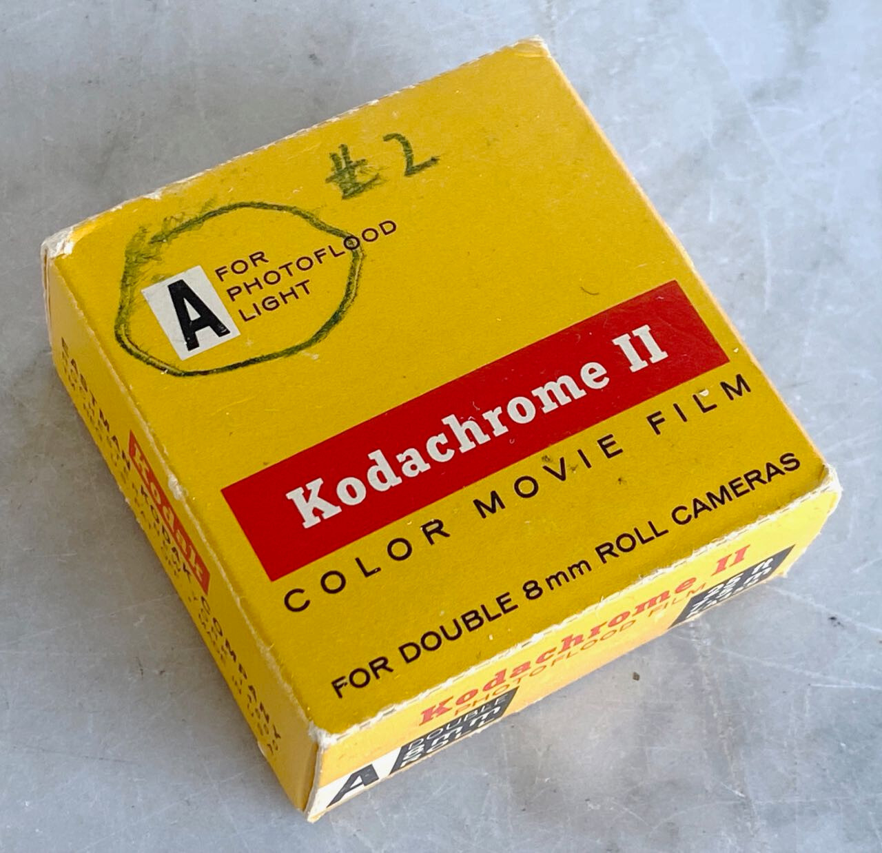 kodack フィルム Kodachrome II 25ft. Daylight Double 8mm Color Movie Film
