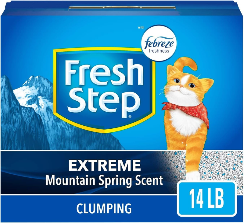 Clumping Cat Litter with Febreze 14 lbs Extreme Mountain Spring Scent